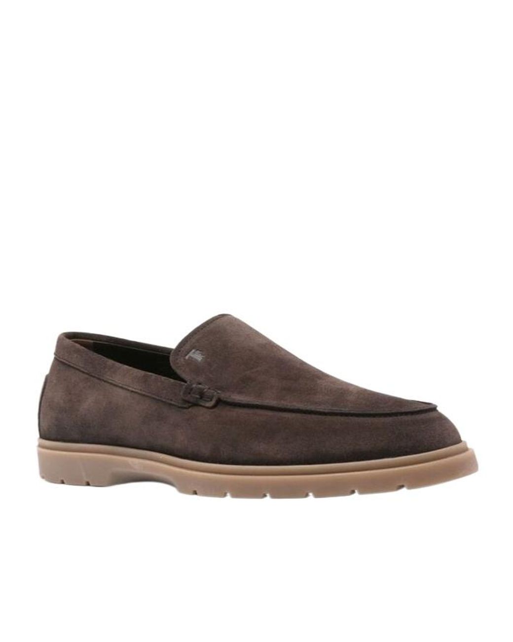 Tod's Blue Logo Embossed Slip-On Loafers for men