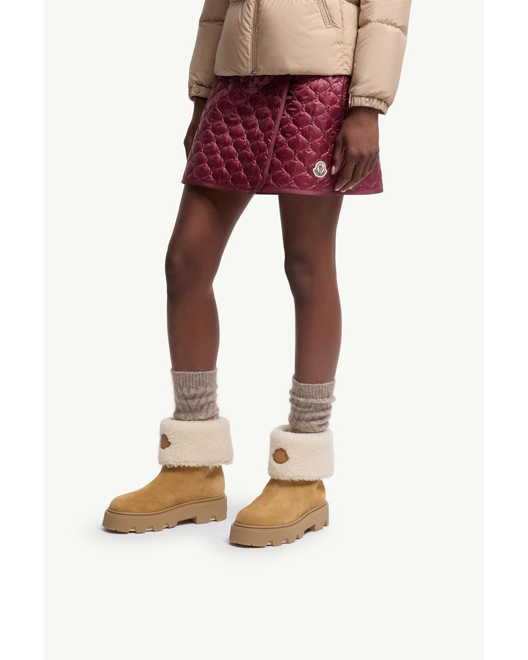 Moncler Natural Aurea Ankle Boots