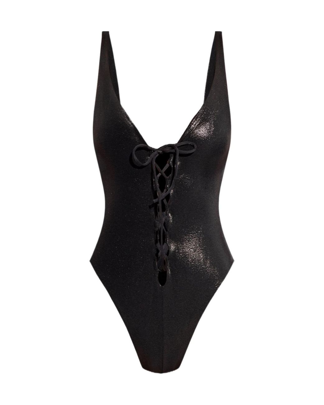 DSquared² Black Logo One-Piece Swimsuit