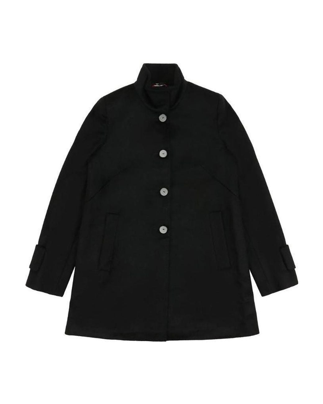 Max Mara Black Single-Breasted Coat