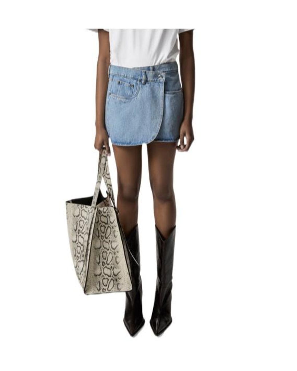 Coperni Blue Denim Mini Skirt