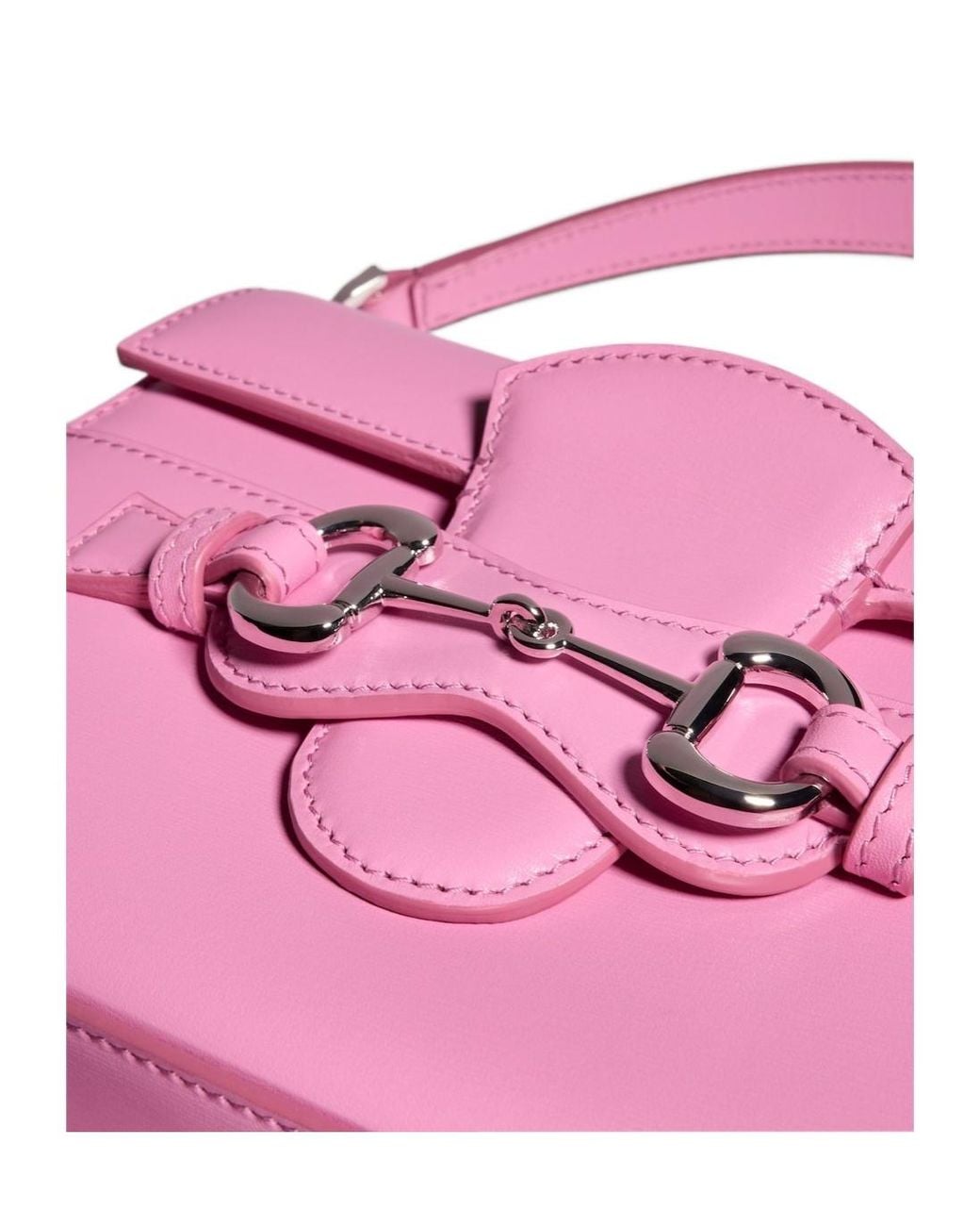 Gucci Pink Horsebit Duomo Small Top Handle Bag