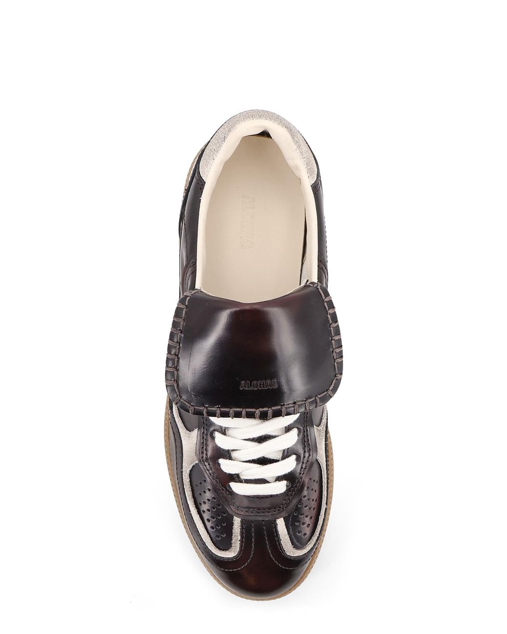 Alohas Black Tb.490 Club Fold-Tongue Low-Tops