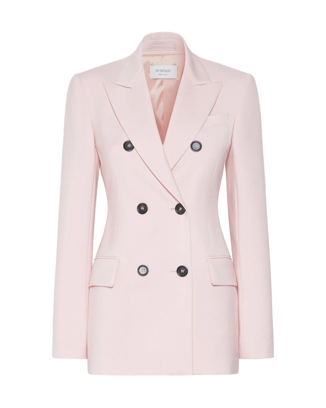 Sportmax Pink Adamo Double-Breasted Blazer