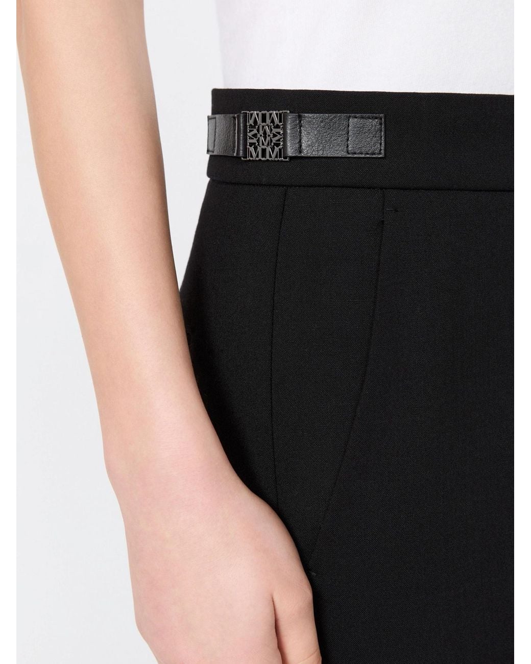Max Mara Blue Mxmacino Tailored Trousers