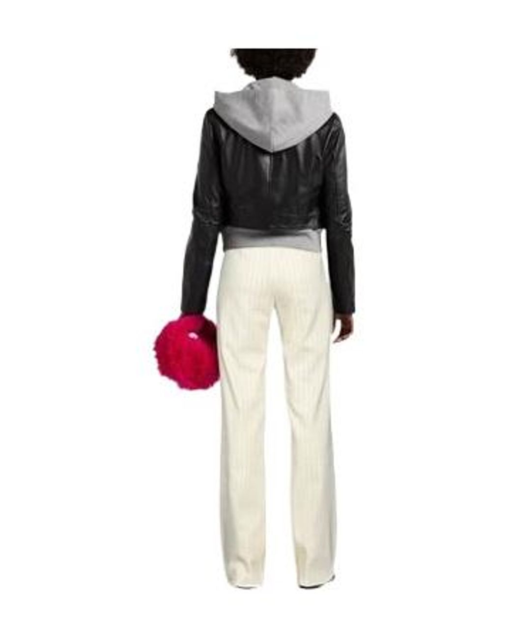 Sportmax White Stripe Flared Pants