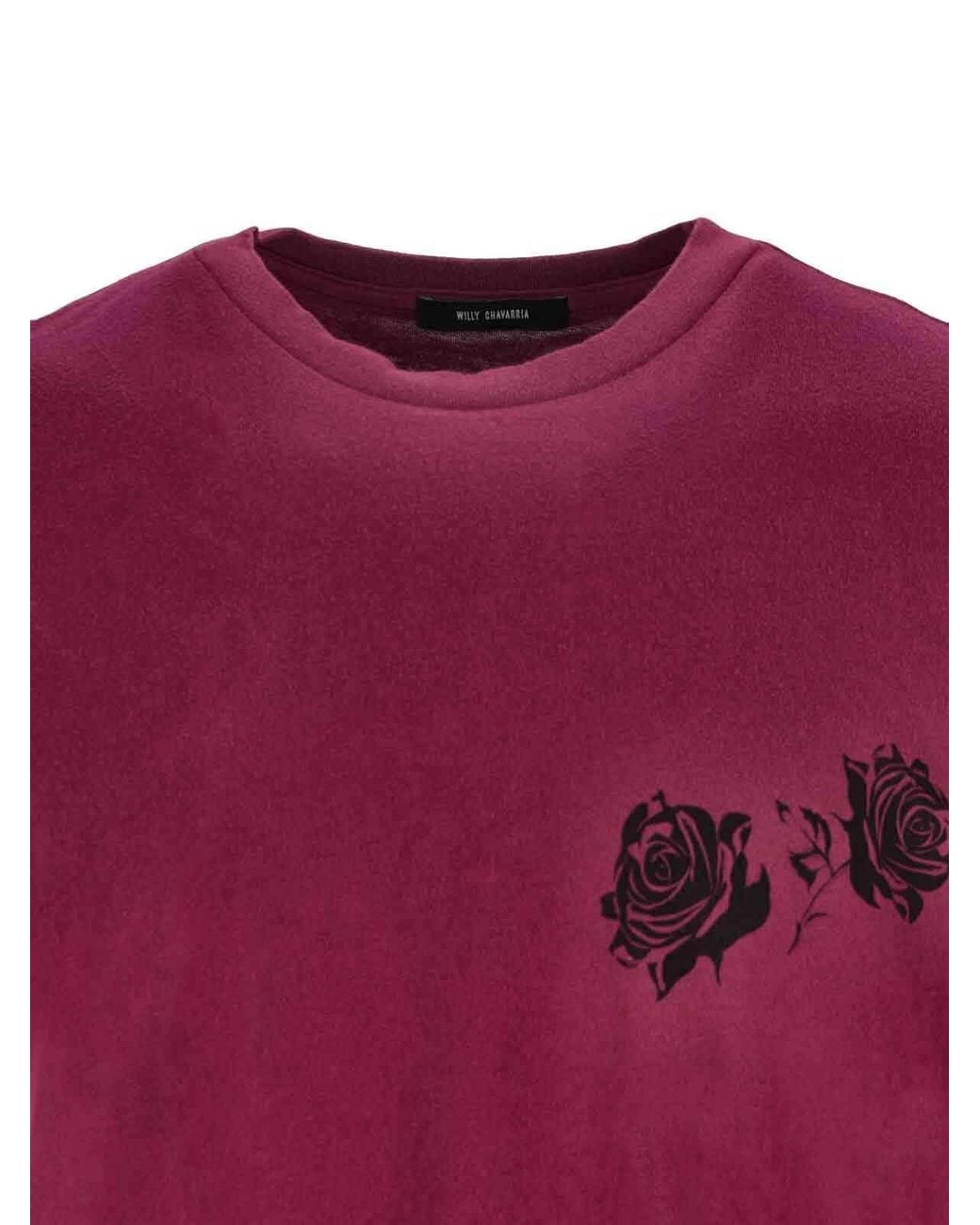 Willy Chavarria Purple Proverb Easy T-Shirt for men