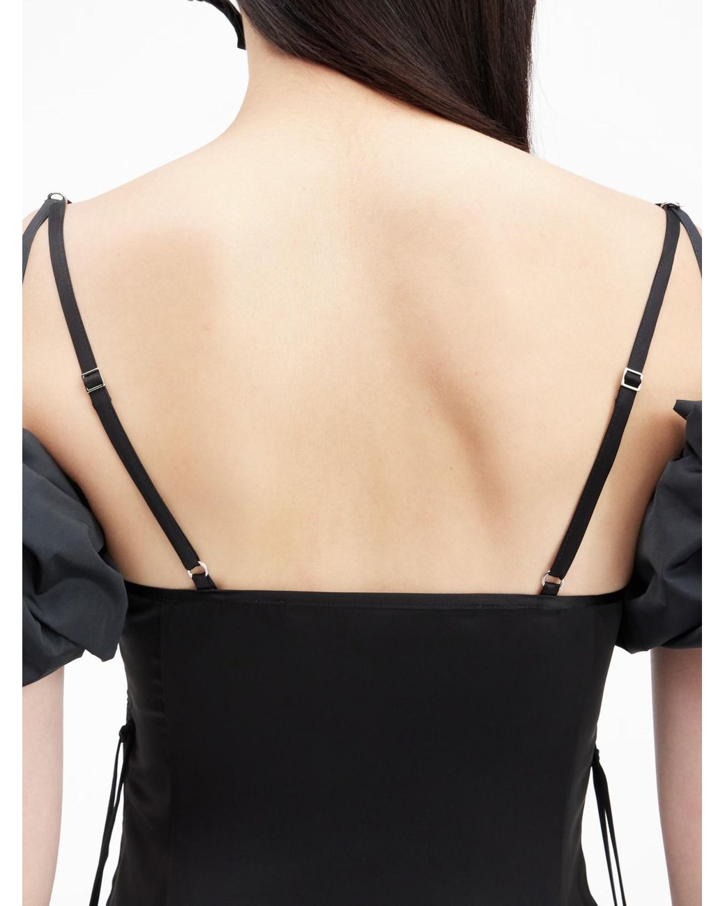Jacquemus Black Bubble Sleeve Dress