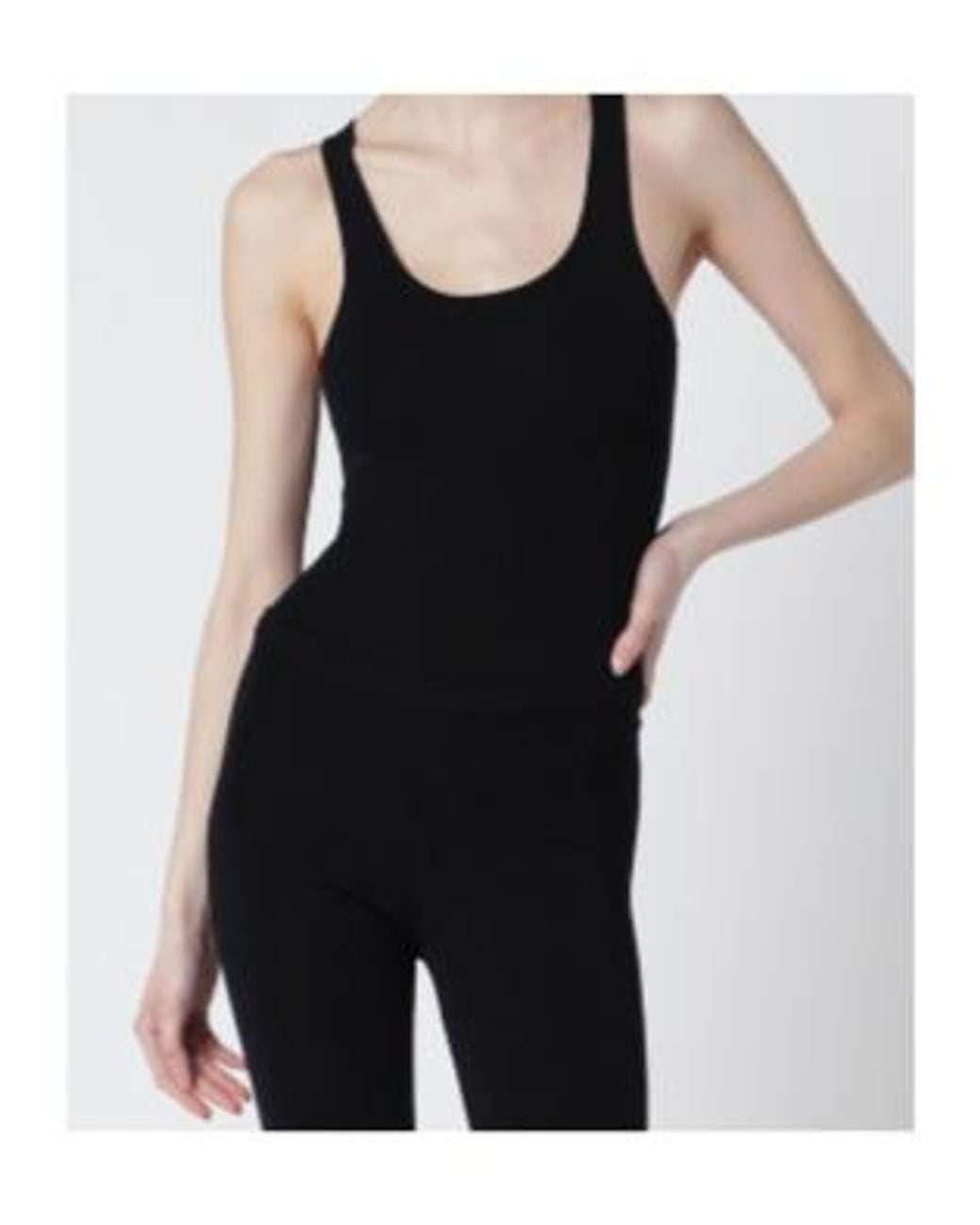 Entire studios Black Scoop-Neck Bodysuit