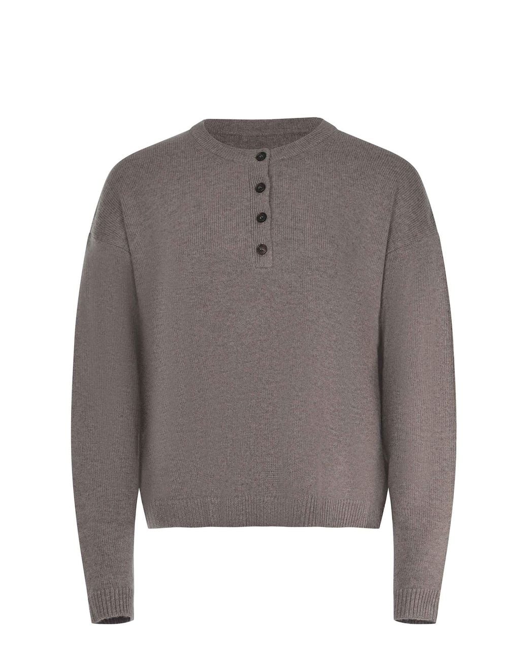 Max Mara Gray S Henley Knitted Sweater