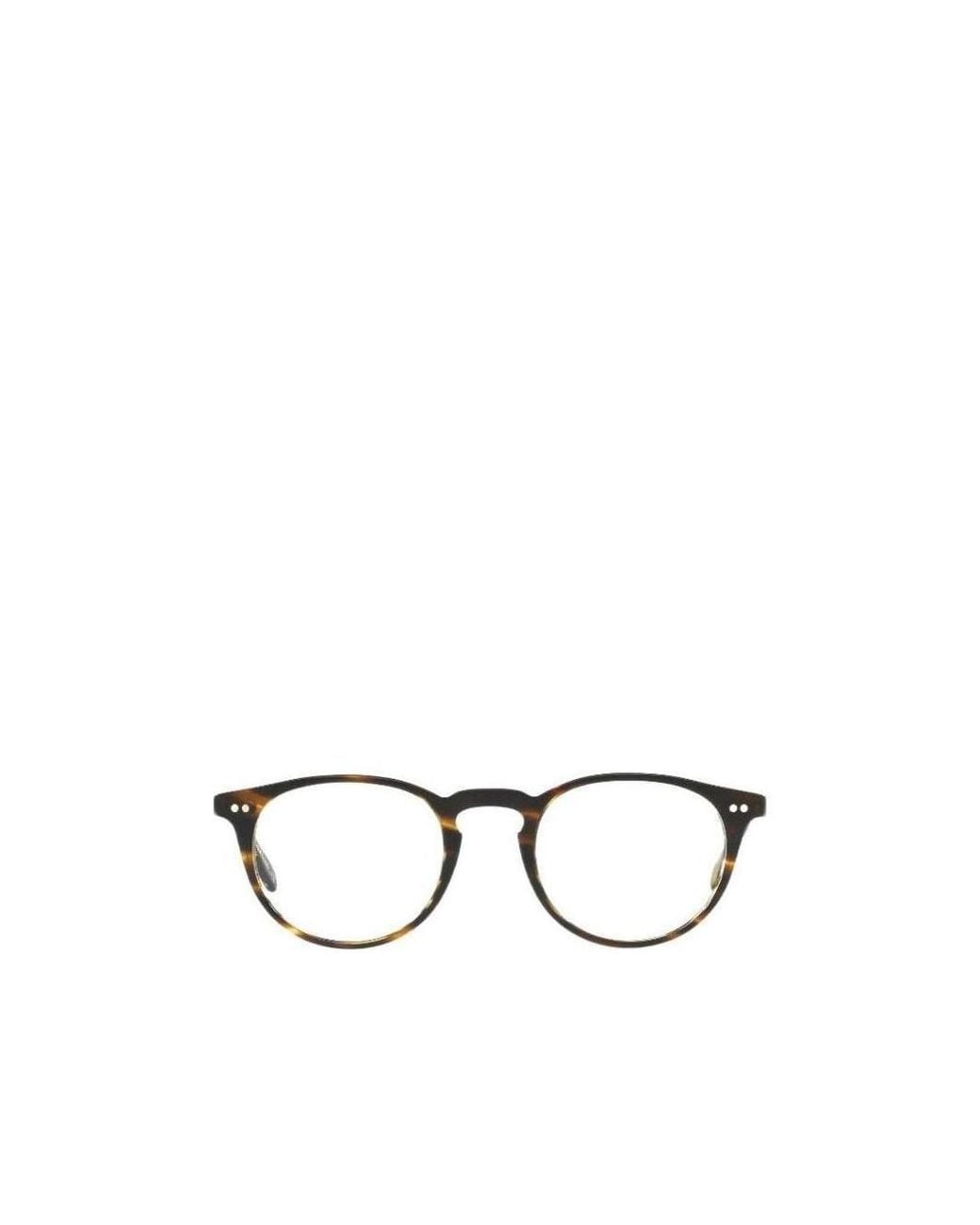Oliver Peoples Metallic Round Glasses for men