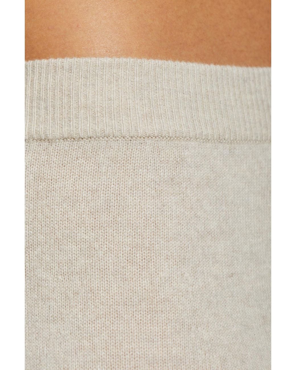 Lisa Yang White Dolly Ribbed Knitted Skirt