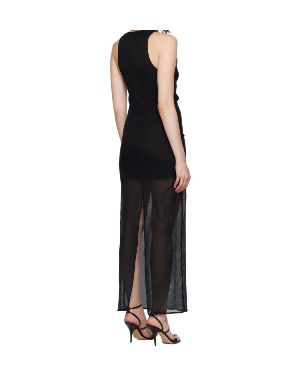 Totême Black Round Neck Dress