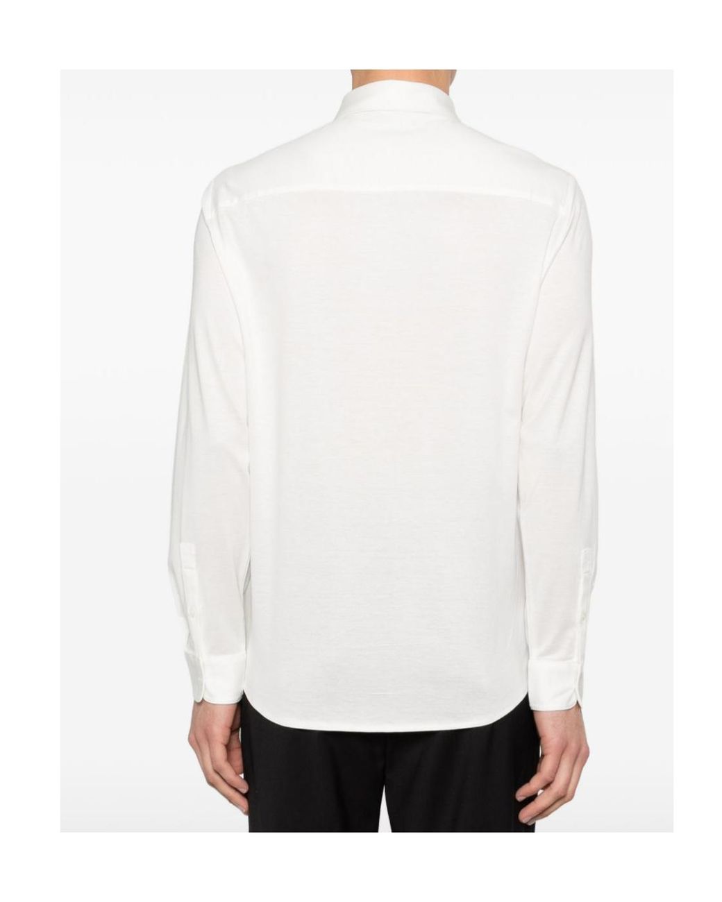 Emporio Armani White Logo-Detail Shirt for men