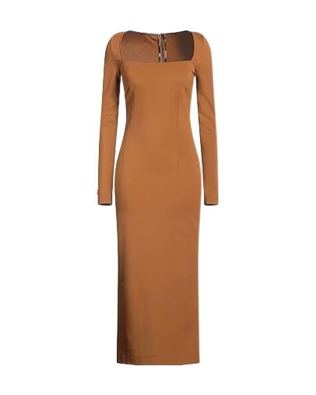 Dolce & Gabbana Brown Fitted Dress