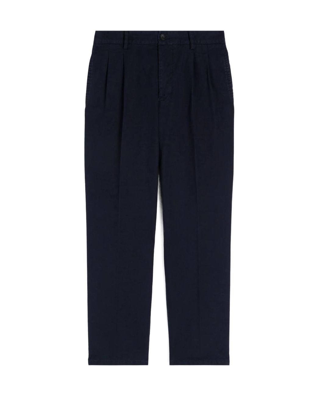 Aspesi Blue Straight-Leg Mid-Rise Pants for men