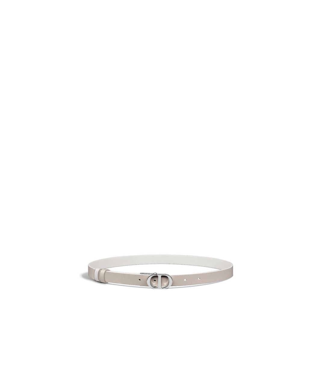 Dior White 30 Montaigne Reversible Belt