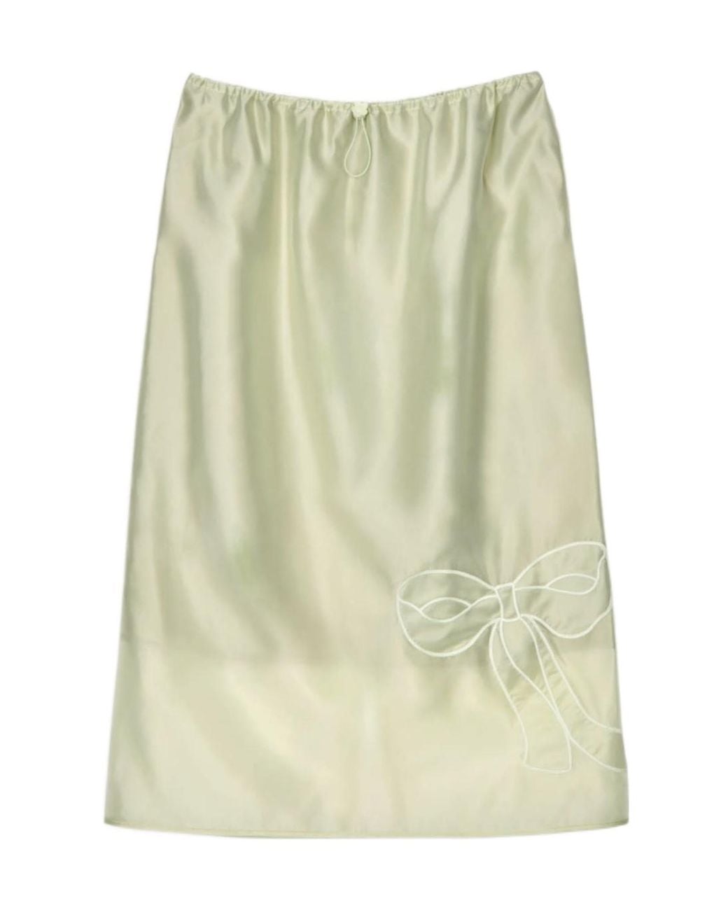 CECILIE BAHNSEN Natural Elastic Waist Midi Skirt