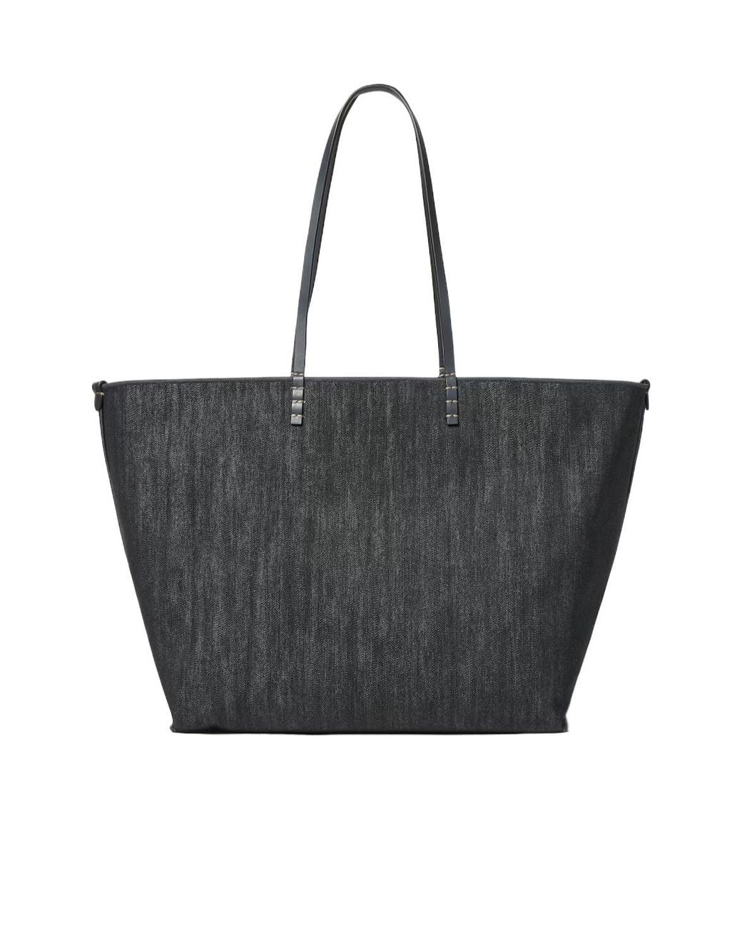 Fendi Black Roll Large Ff Jacqurd Reversible Tote Bag