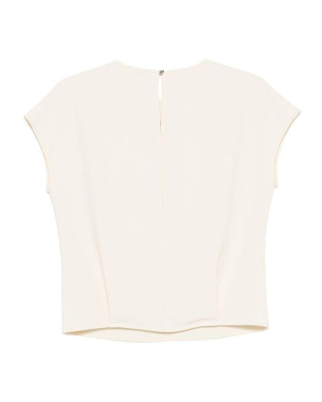 Patrizia Pepe White Sleeveless Blouse