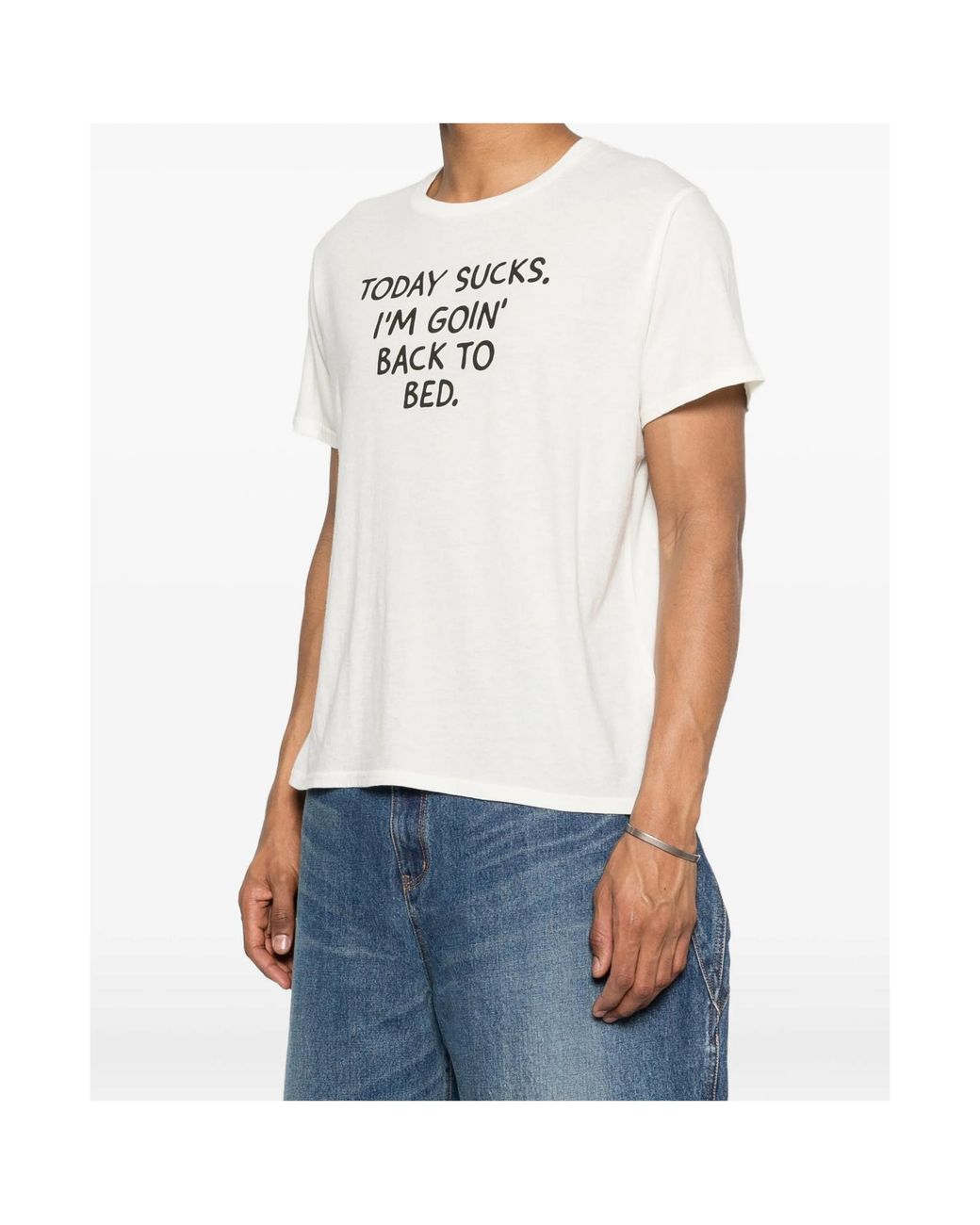 R13 White Today Sucks Boy T