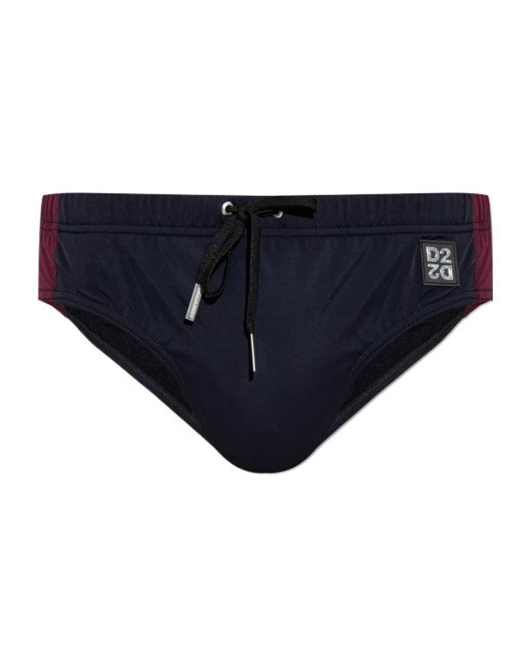 DSquared² Blue Drawstring Swim Trunks for men
