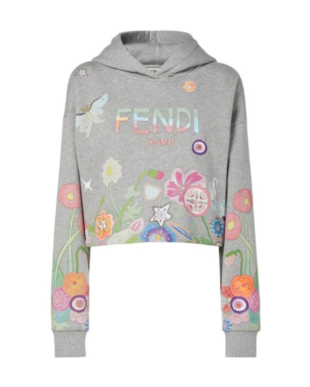 Fendi Gray Fantastic Future Sweatshirt