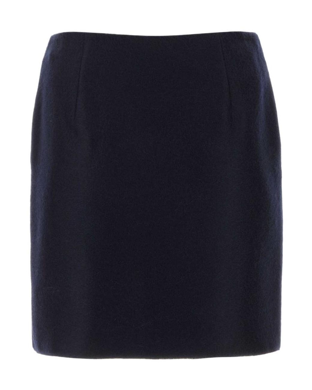 Prada Blue Wrap Mini Skirt