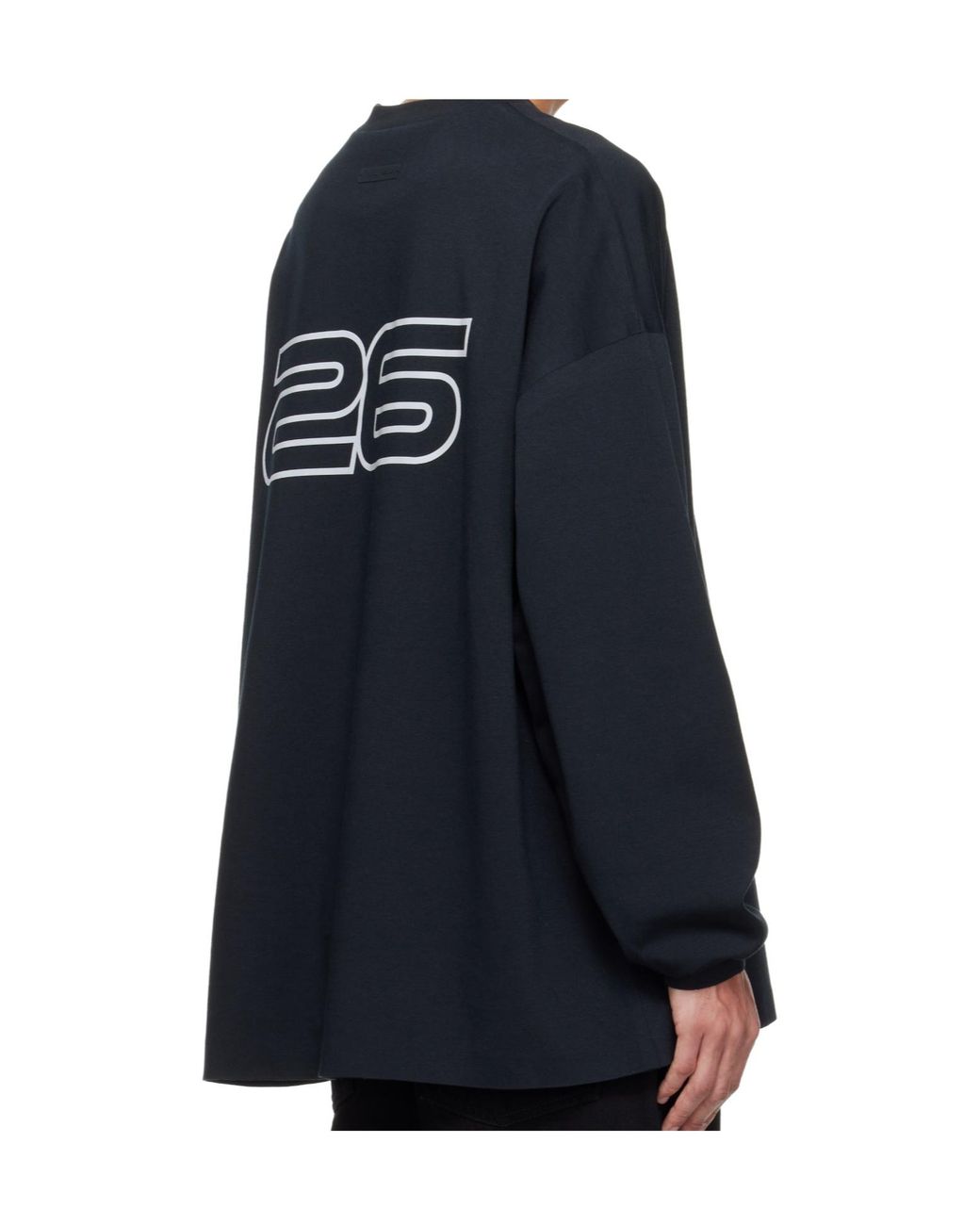 Fear Of God Blue Logo Printed T-Shirt for men