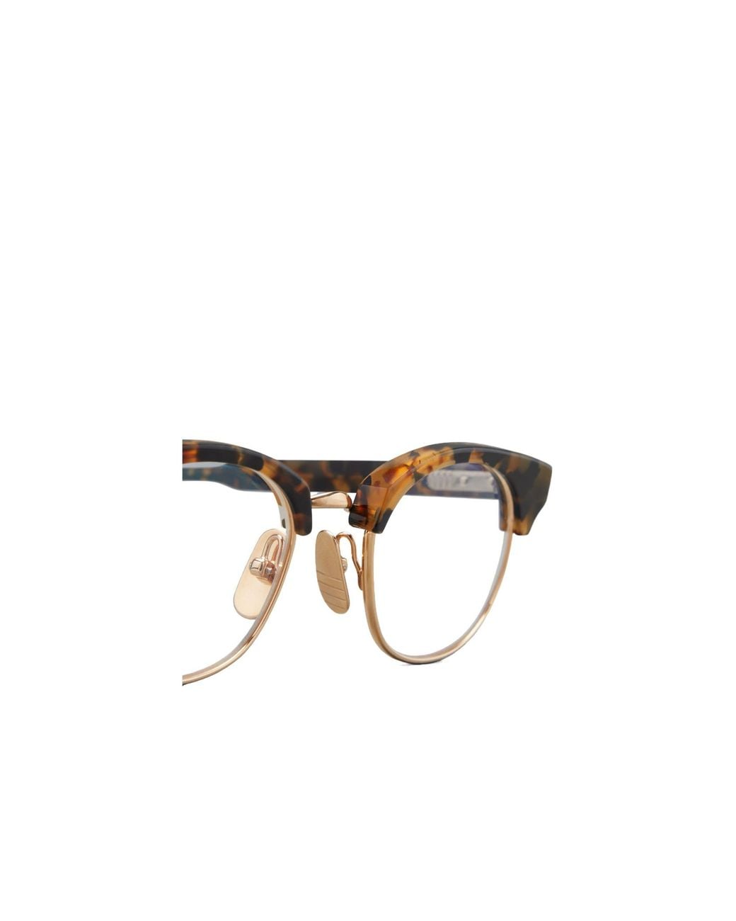Thom Browne Multicolor Tortoiseshell Round-Frame Glasses for men