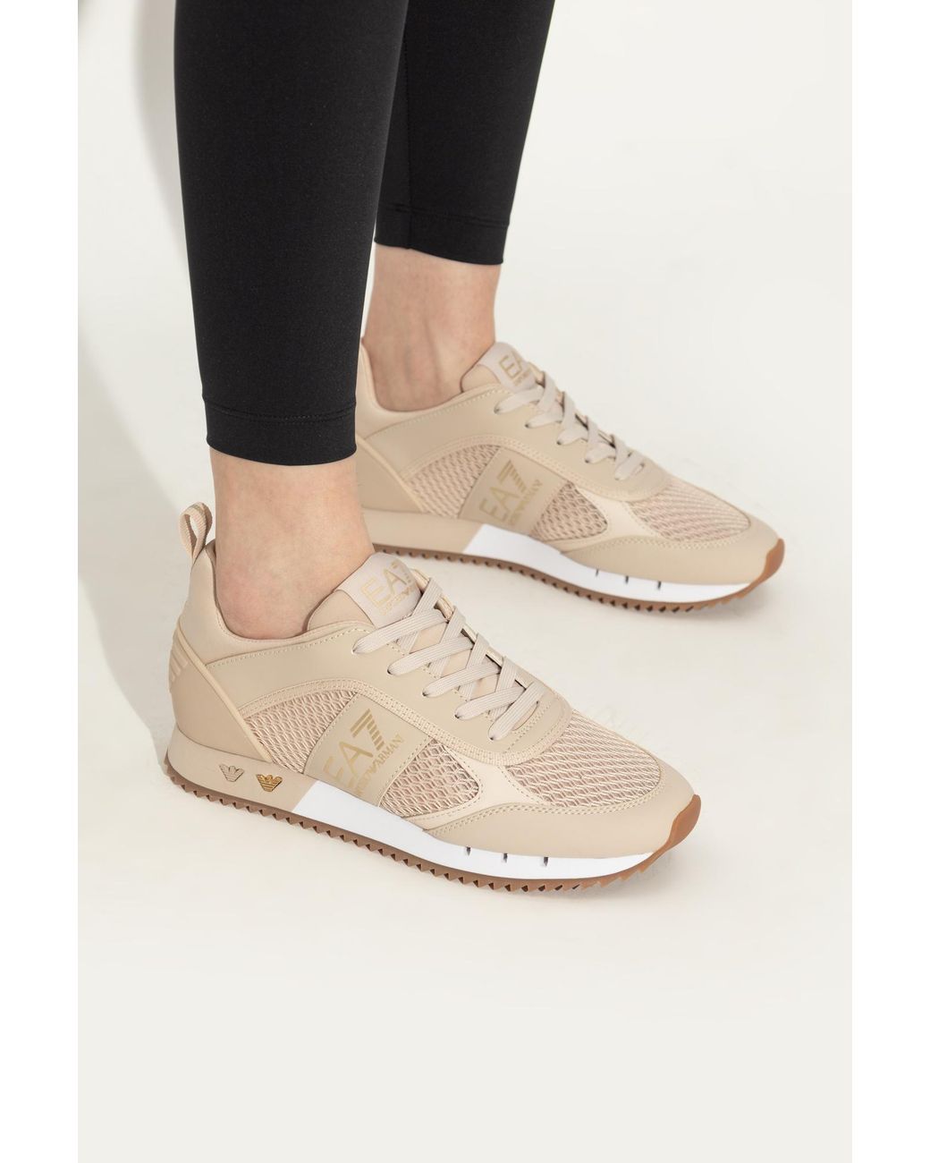 EA7 Multicolor Mesh Panelled Lace-Up Running Shoes