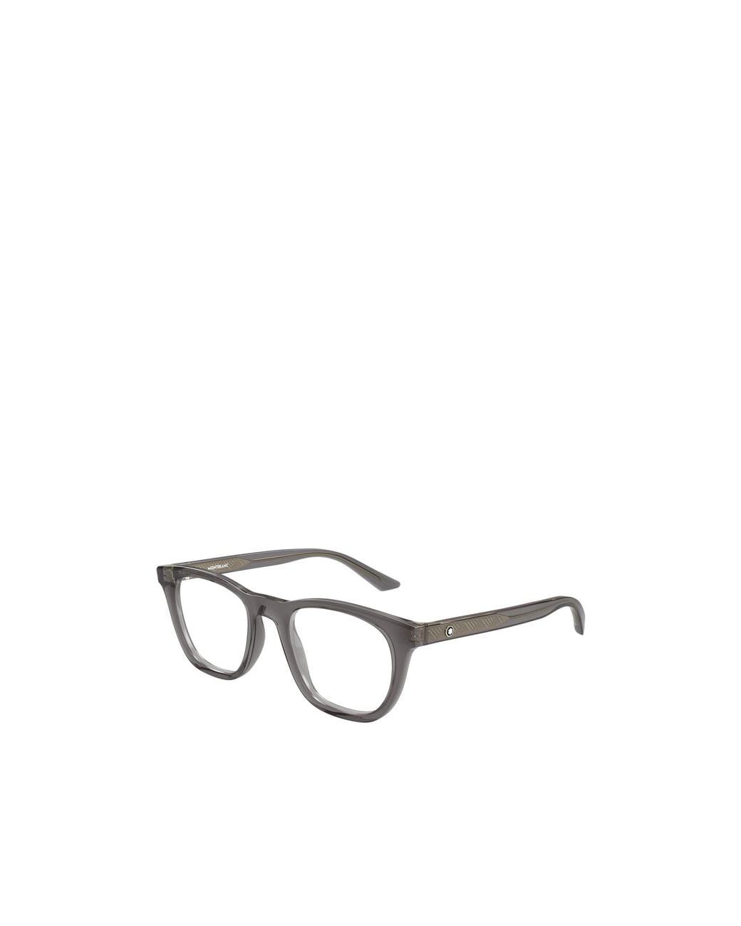 Montblanc White Eyewear Square Frame Glasses for men