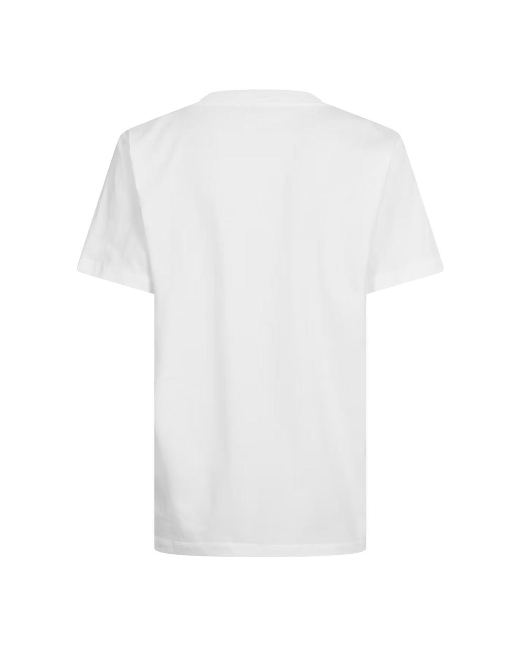 Ganni White Graphic Baby Tee