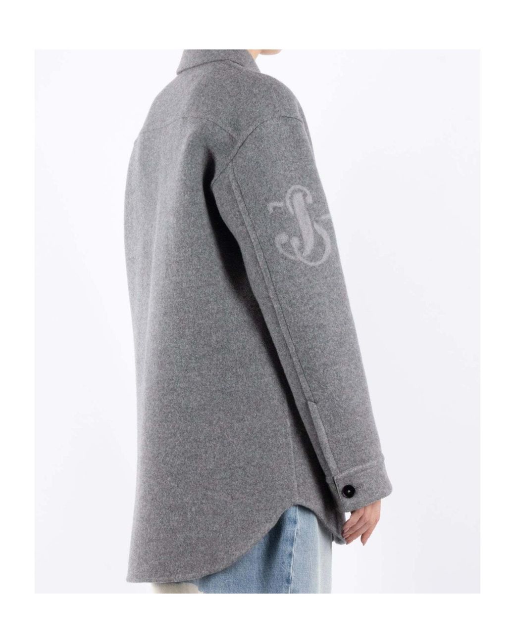 Jil Sander Gray Freshly Cut Wool Jacket