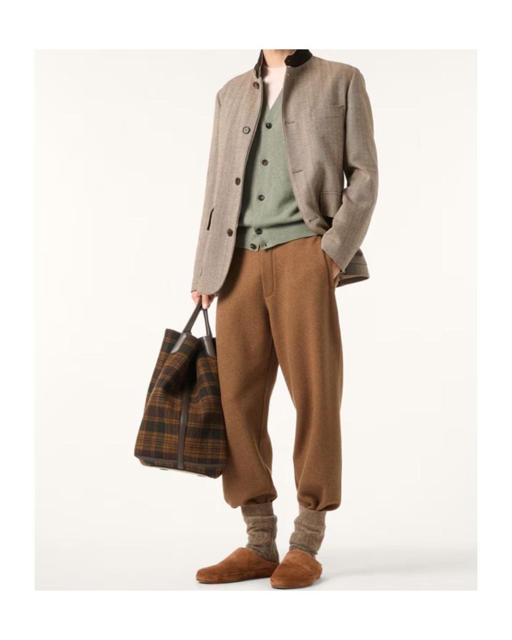 Loro Piana Green Classic Vest for men
