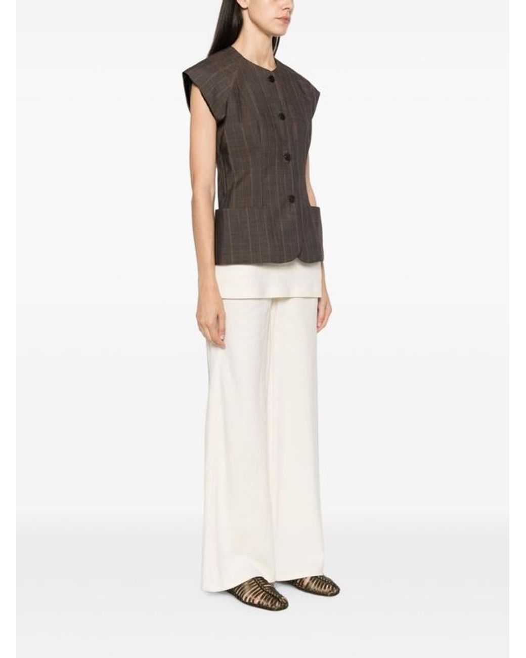 Ganni Brown Blouse