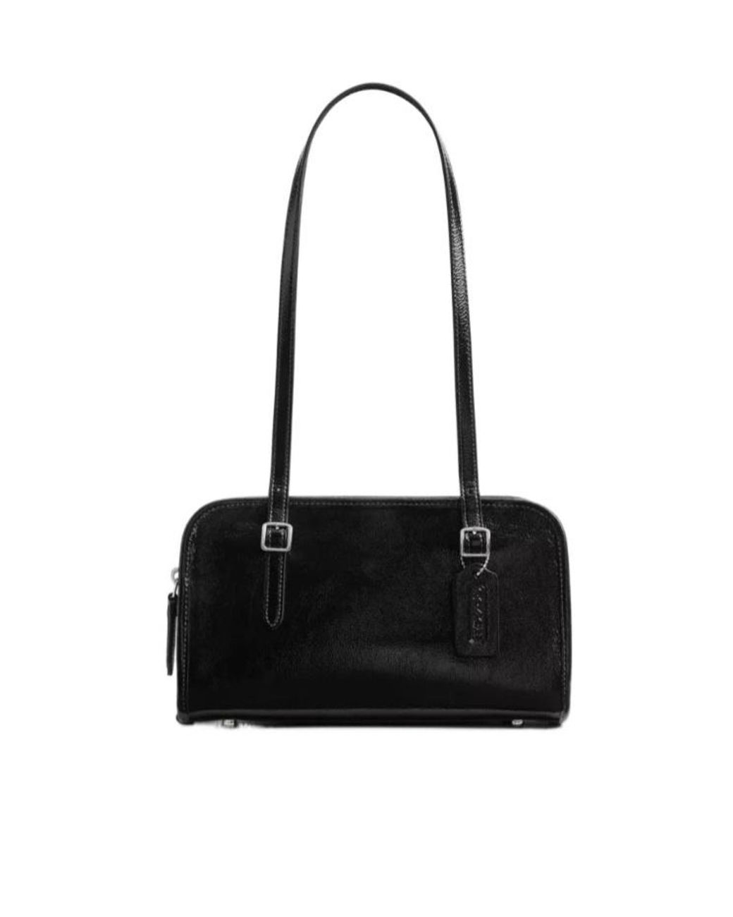 COACH Black Leather Tote Bag