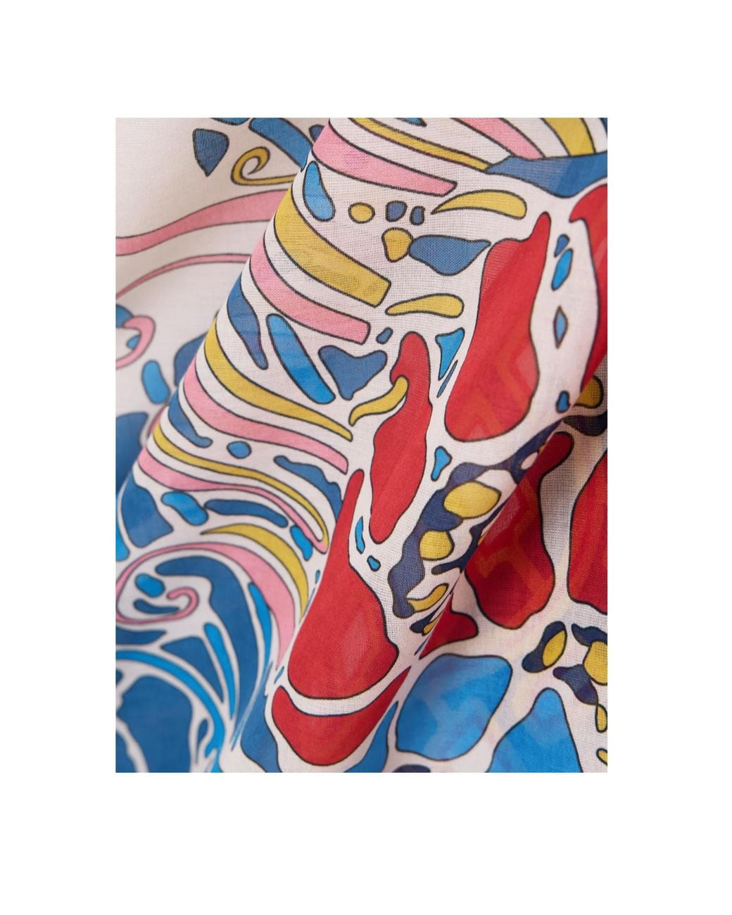 LaDoubleJ Blue Floral-Print Pareo