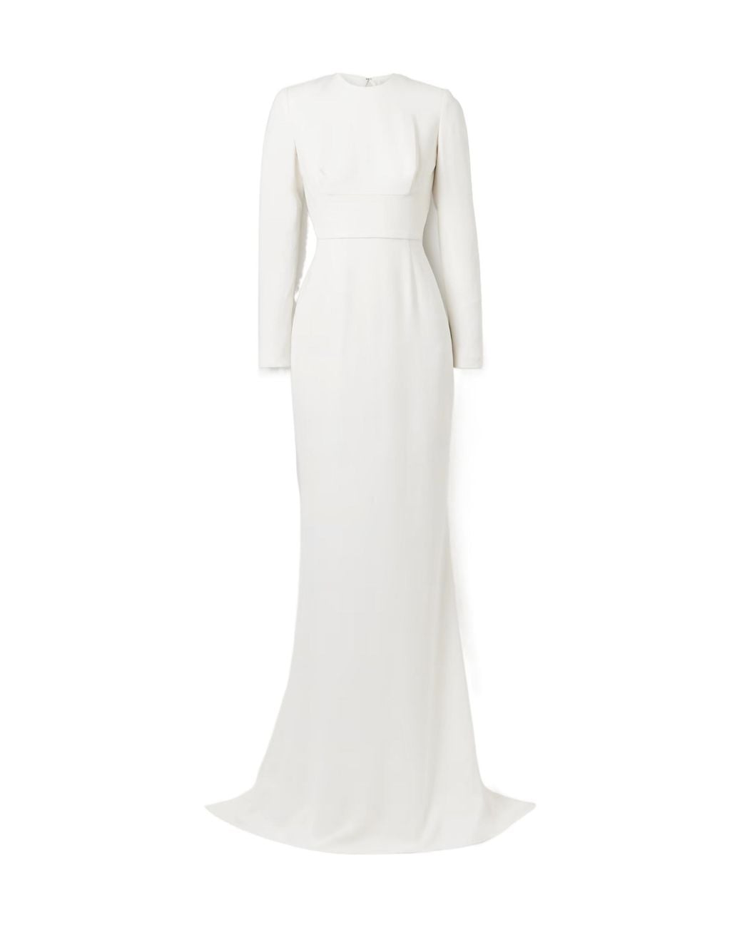 Stella McCartney White Open-Back Crepe Gown