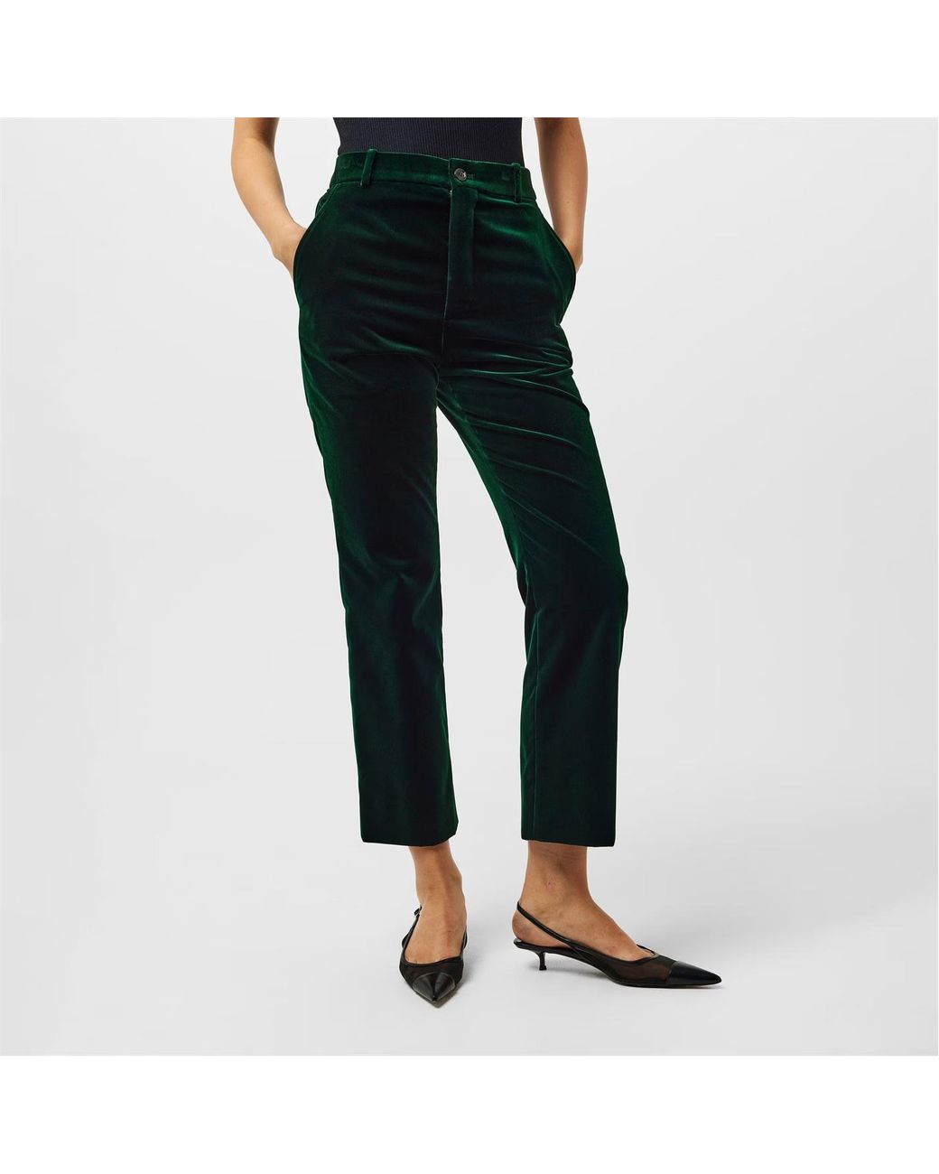 Saint Laurent Black Casual Pants With Belt Loops