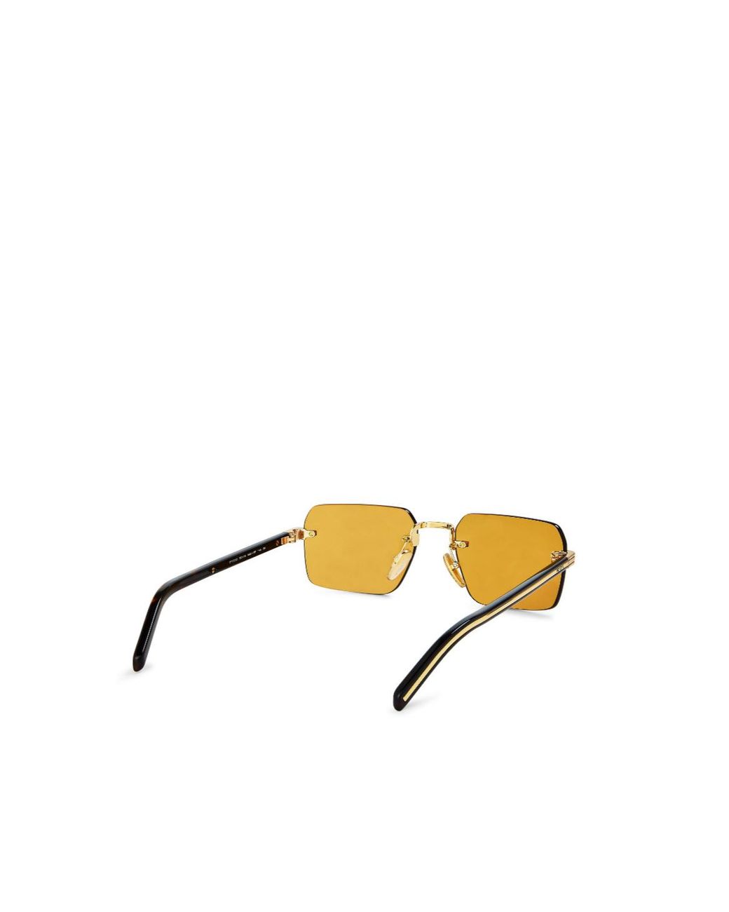 Prada Metallic Square Sunglasses for men