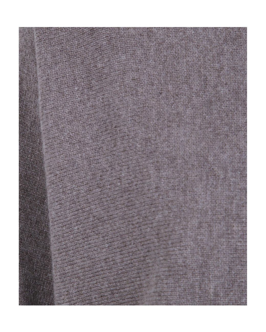 D.exterior Gray Relaxed Round-Neck Knitted Sweater