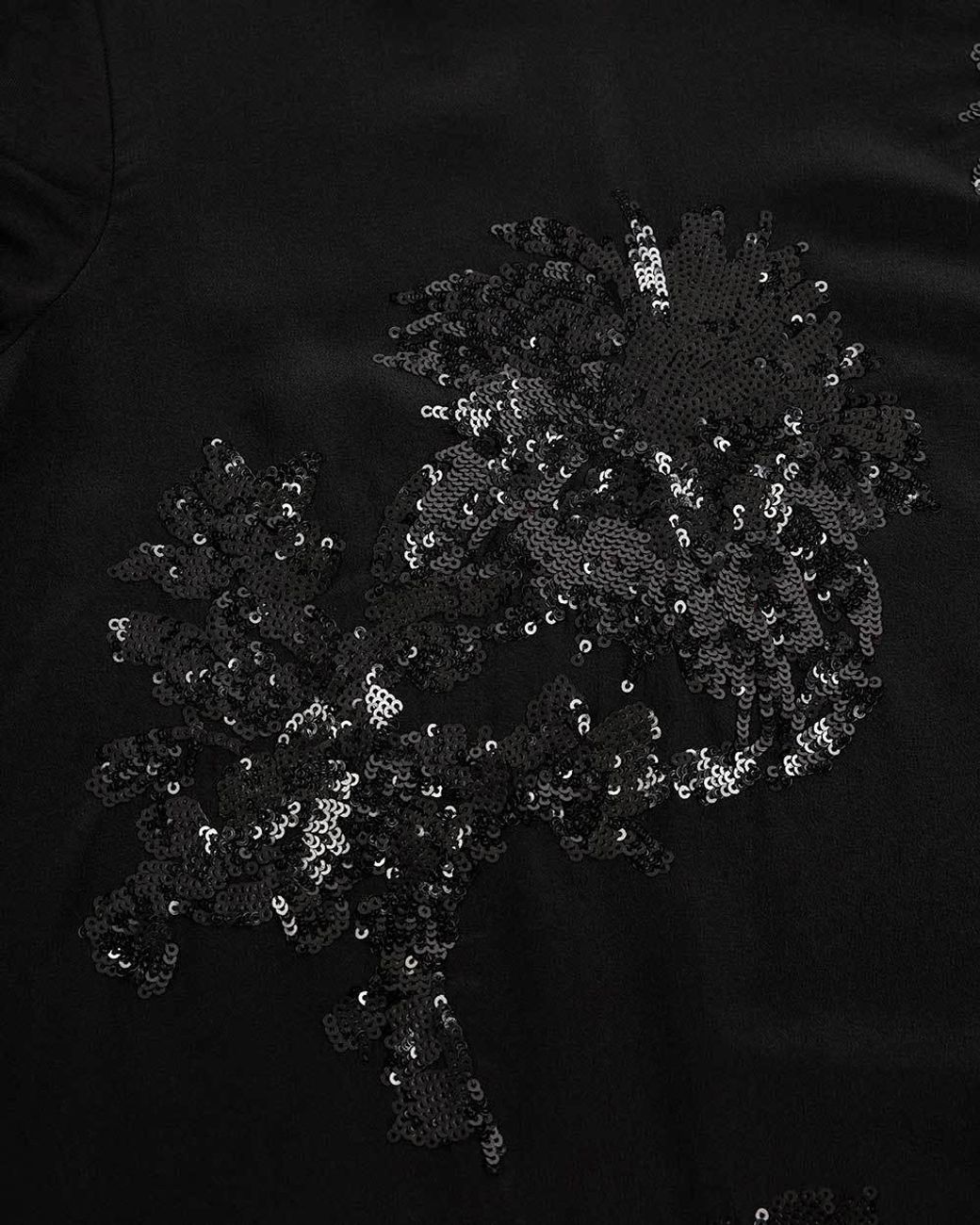 Weekend by Maxmara Black Sequined Long Sleeved T-Shirt