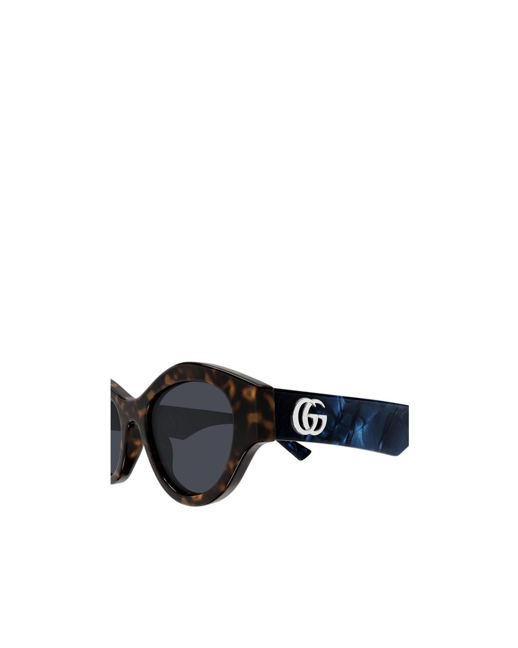 Gucci Blue Eyewear Cat-Eye Frame Sunglasses