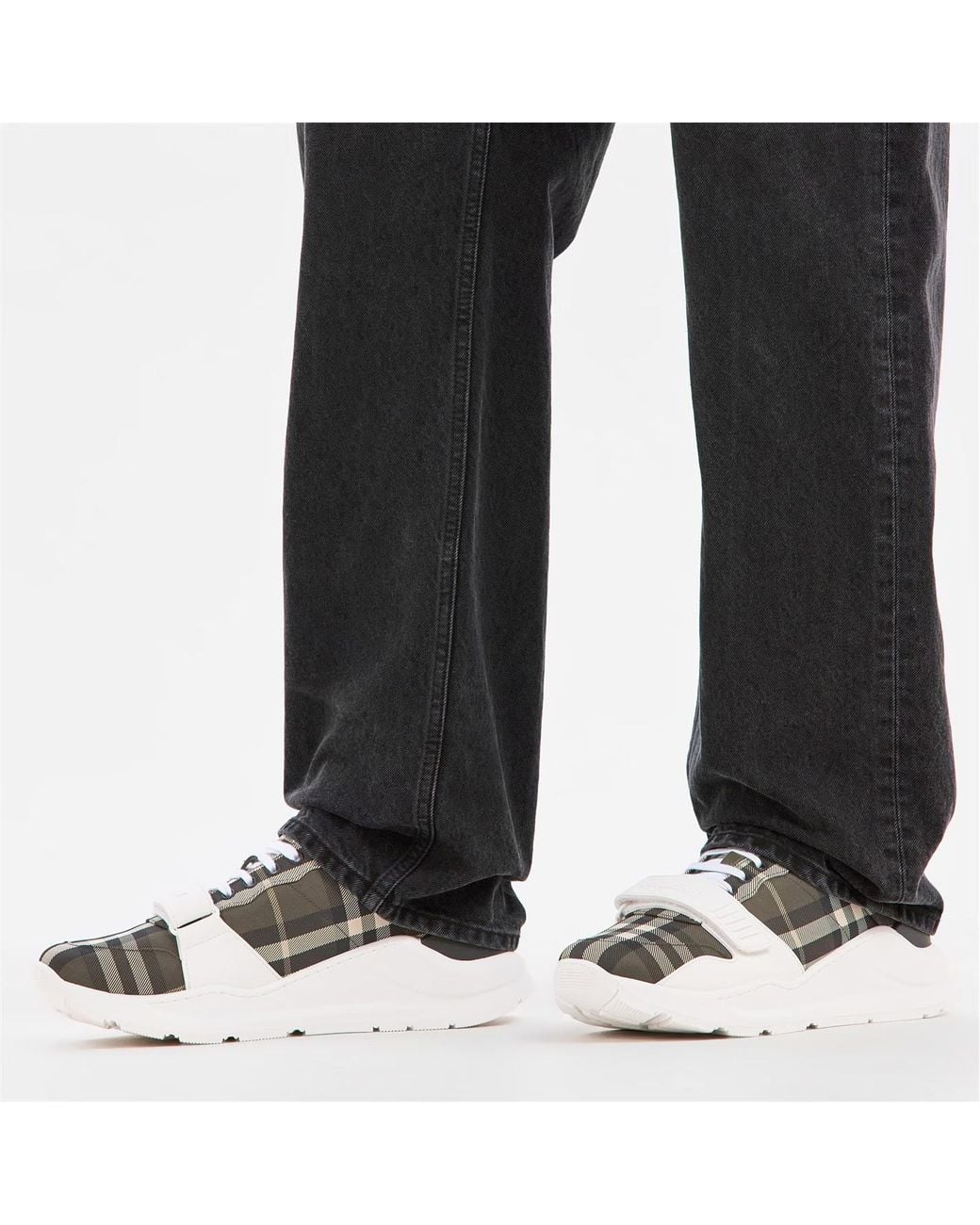 Burberry Multicolor Logo Check Sneakers for men