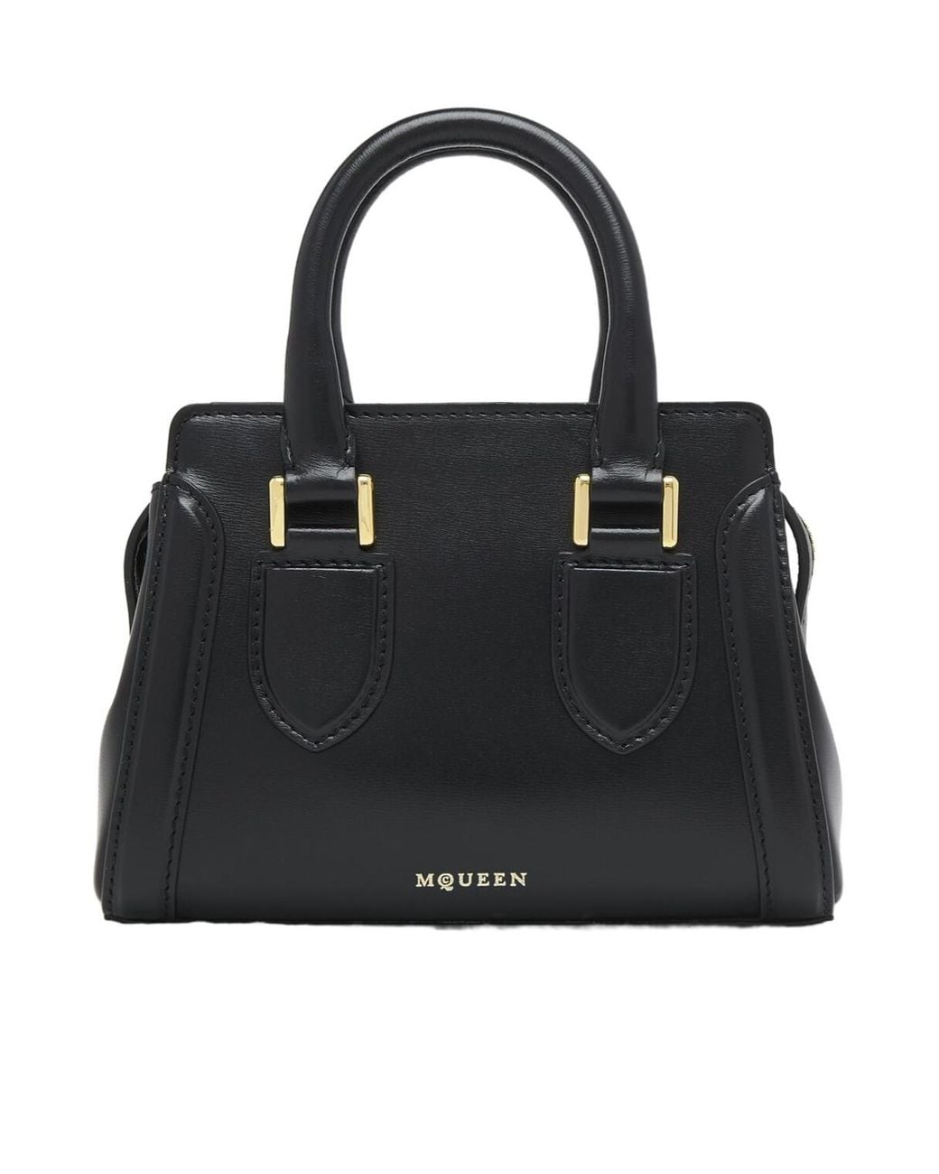 McQueen Black Birdee Mini Tote Bag