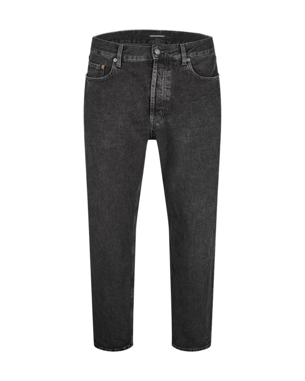 Saint Laurent Gray Straight Jeans for men