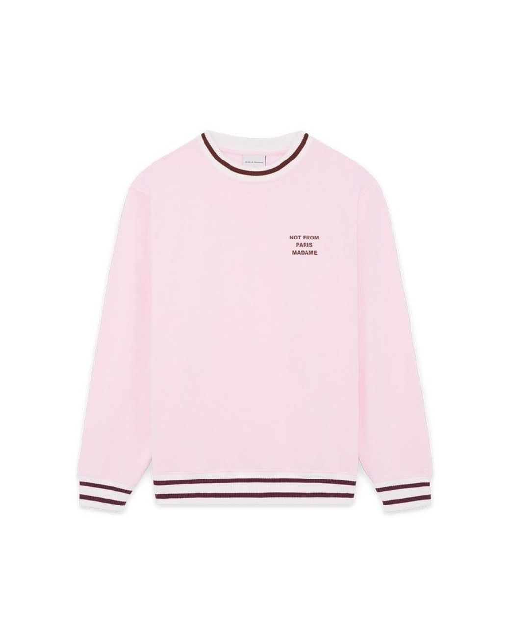 Drole de Monsieur Pink Drôle De Monsieur Sweatshirt Slogan Sport Sweatshirt for men