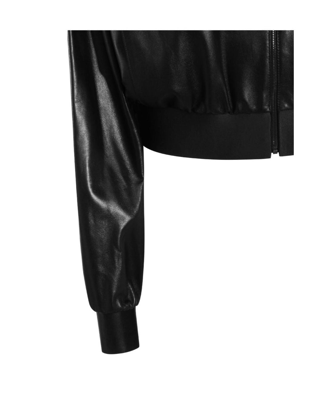 Gucci Black Soft Leather Bomber Jacket