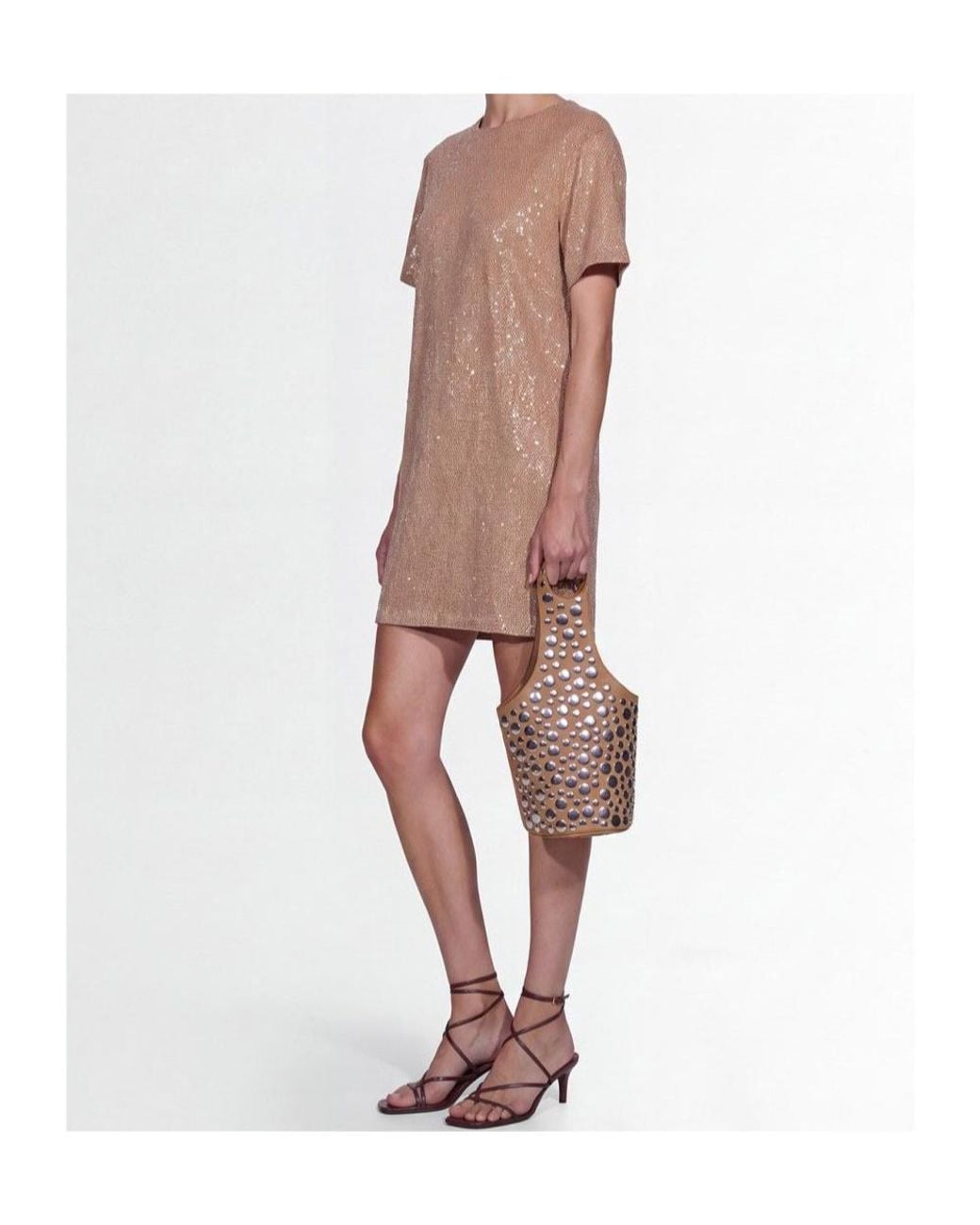 GIUSEPPE DI MORABITO Multicolor Short-Sleeved Mini Dress
